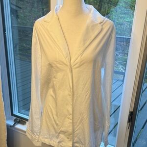 Zara Home Classic White Button Down Pajama Shirt NWT